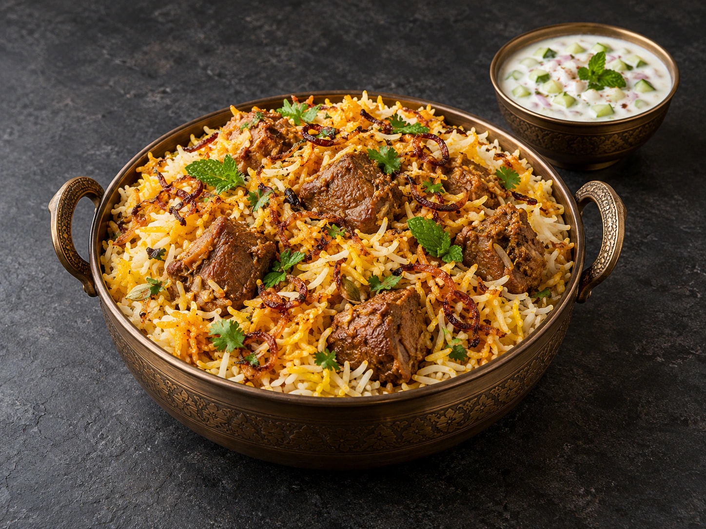 Royal Lamb Dum Biryani