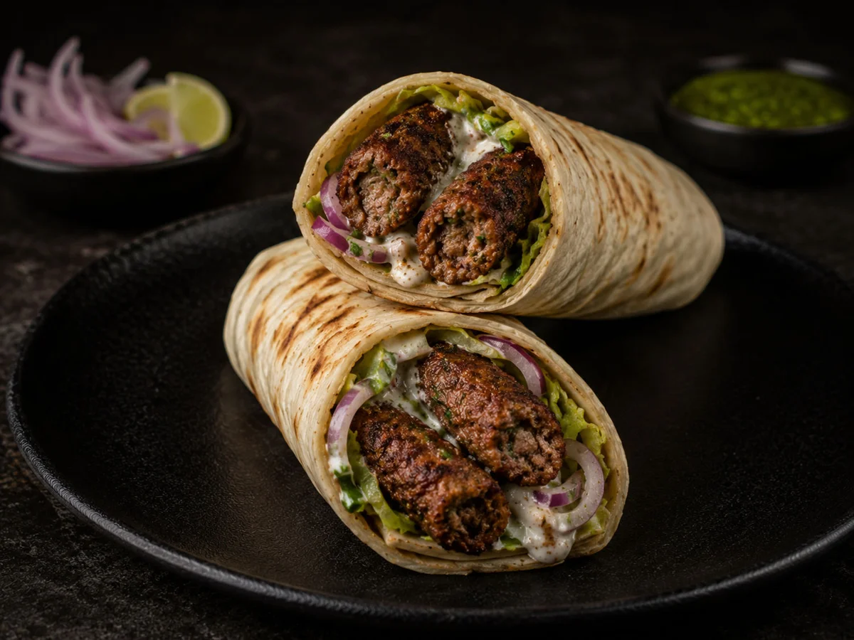 Lamb Seekh Wrap