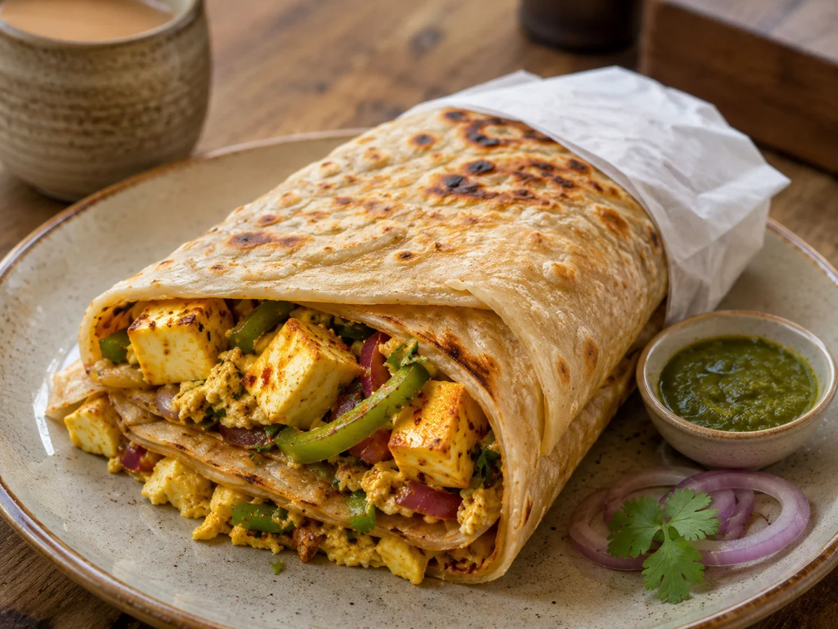 Paneer Breakfast Wrap